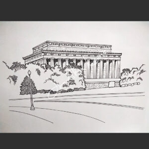 The Lincoln Memorial Artwork